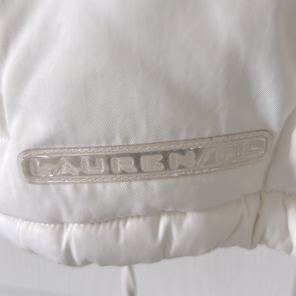 Vintage Lauren Ralph Lauren Cropped Down Coat Jacket Size Petite Small - Picture 2 of 9